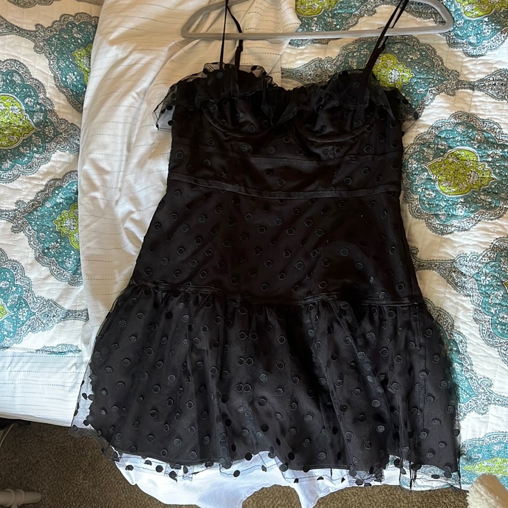 Black majorelle dress